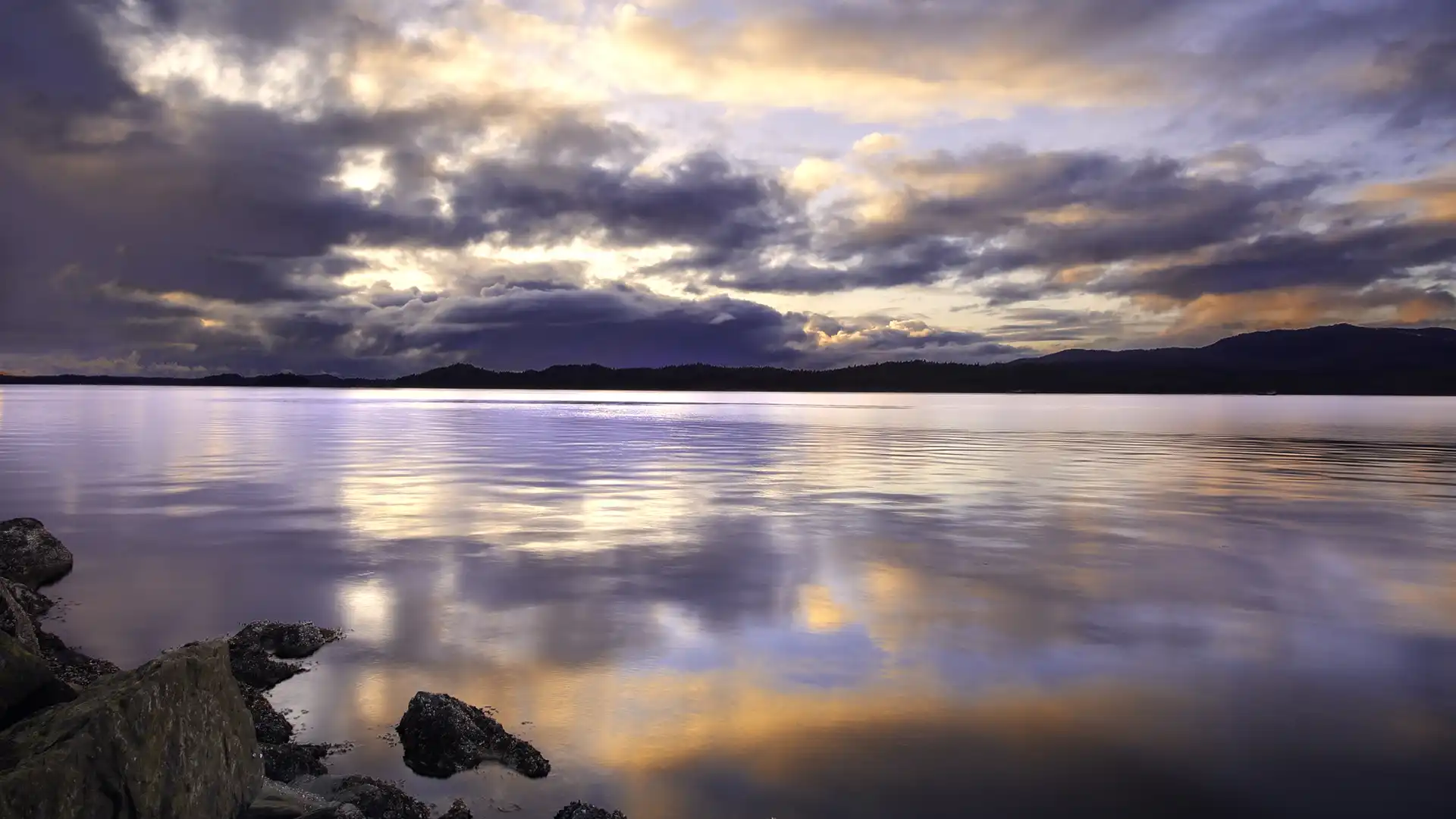 Ocean sunset near Prince Rupert